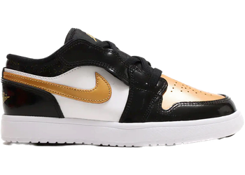 Jordan 1 Low ALT Black Metallic Gold White (PS) for sale