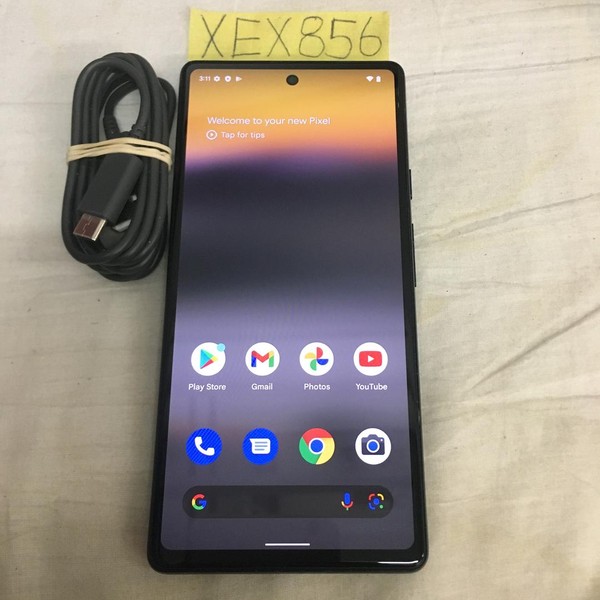 Google Pixel 6a - Unlocked, 128 GB, Charcoal, 6 GB, GX7AS