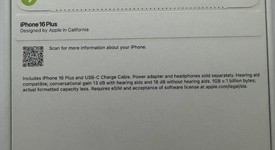 New
													Apple iPhone 16 Plus - AT&T, Black, 128 GB, A3082, photo 2 of 5