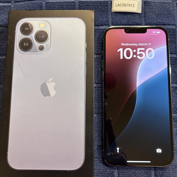 Apple iPhone 13 Pro Max - Unlocked, 128 GB, Sierra Blue, A2484