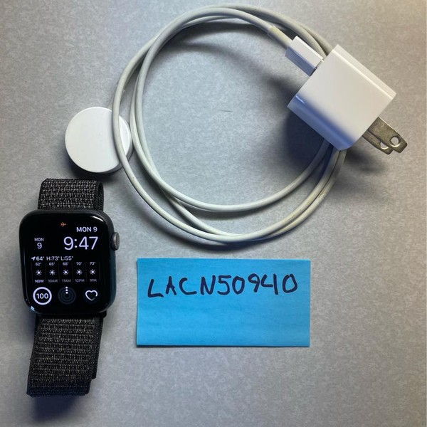 Apple Watch Series 4 44mm - AT&T, Gray, A1976 - Cellular, Aluminum