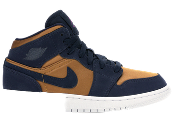 Jordan 1 Mid Obsidian Desert Ochre (GS) for sale