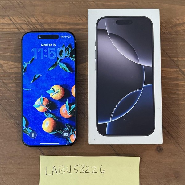 Apple iPhone 16 Pro - Unlocked, 128 GB, Black, A3083