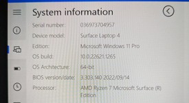 Good
													Microsoft Surface Laptop 4 - Ryzen 7, Black, 1 TB, 16 GB, 13.5", photo 2 of 15