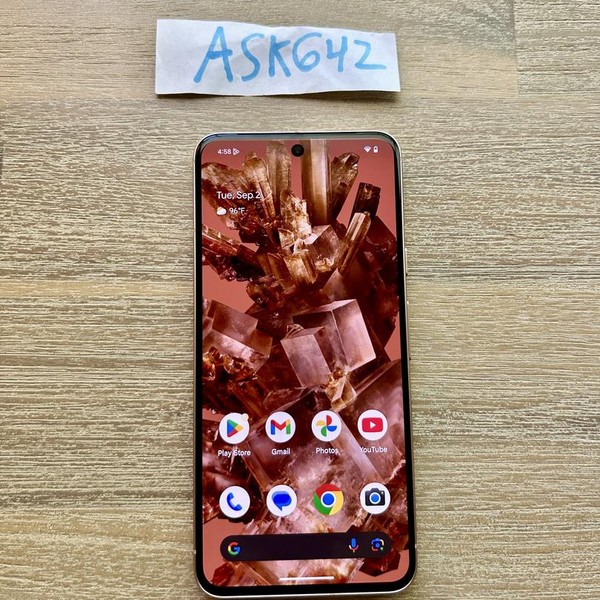 Google Pixel 8 - Unlocked, 128 GB, Rose, 8 GB, G9BQD, Sub-6 5G