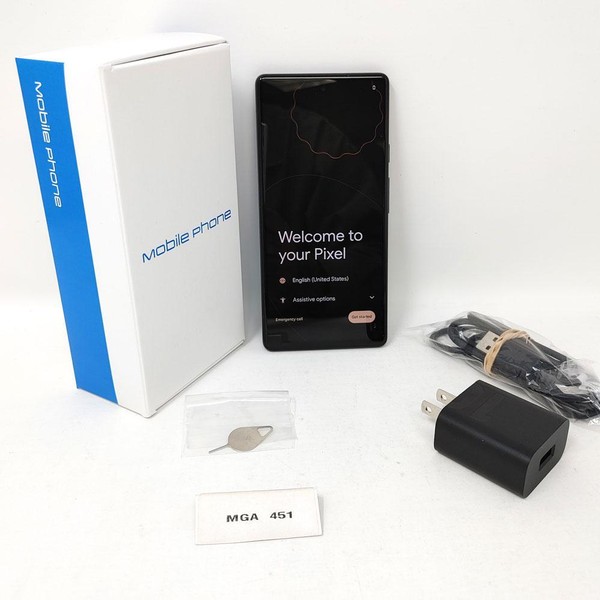 Google Pixel 6a - Unlocked, 128 GB, Charcoal, 6 GB, GX7AS