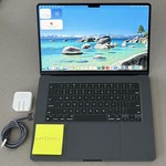 Mint MacBook Air 2023 (M2) - 15 inch - 256 GB, Midnight, 8 GB, Apple M2