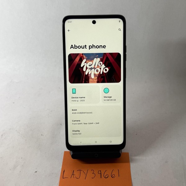 Moto G 5G (2025) - Unlocked, 128 GB, Gray