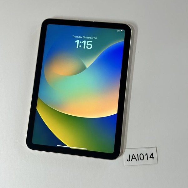 Apple iPad Mini (6th Gen) - Wi-Fi, 64 GB, Starlight, A2567