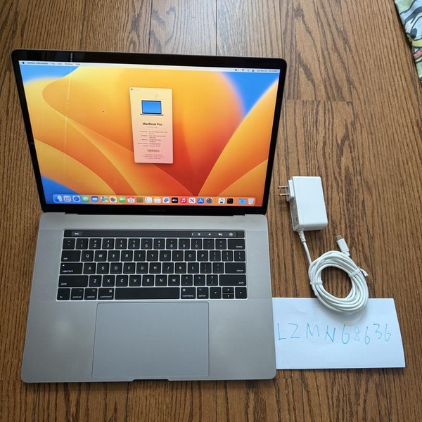 MacBook Pro 2018 (With Touch Bar) - 15 inch - I7, Gray, 512 GB, 16 GB