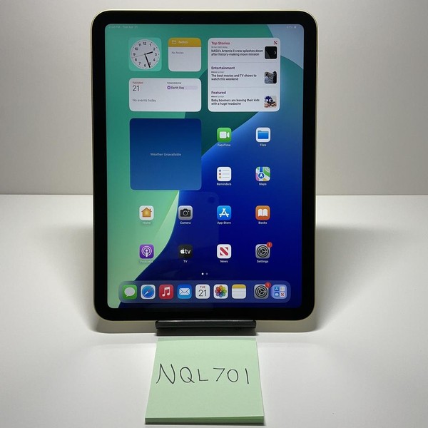 Apple iPad (11th Gen) - Wi-Fi, 128 GB, Yellow, A3354