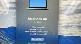 Good
													MacBook Air 2020 - 13" - Apple M1, Gray, 256 GB, 8 GB, photo 3 of 6