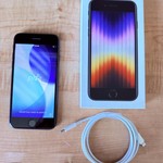 Mint Apple iPhone SE 3rd Gen 2022 - Verizon, 64 GB, Midnight, A2595