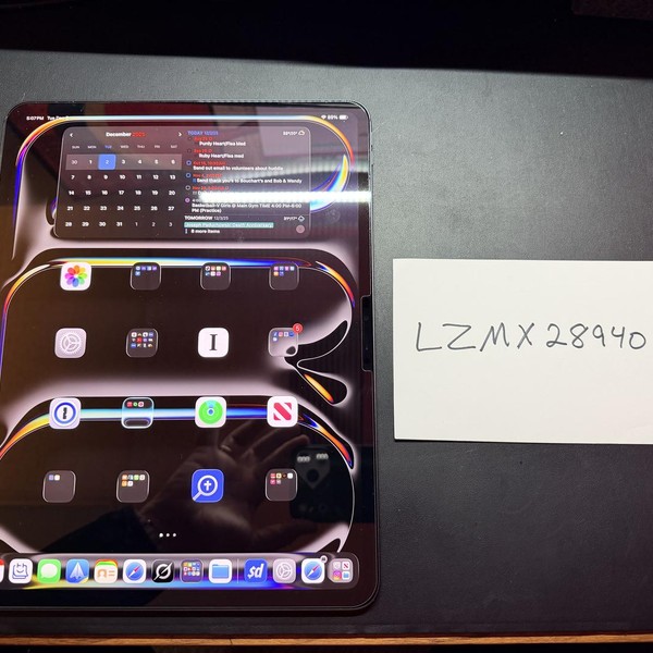 Apple iPad Pro 13 inch (M4) 2024 - Wi-Fi, 256 GB, Black, 8 GB, A2925, Standard Glass