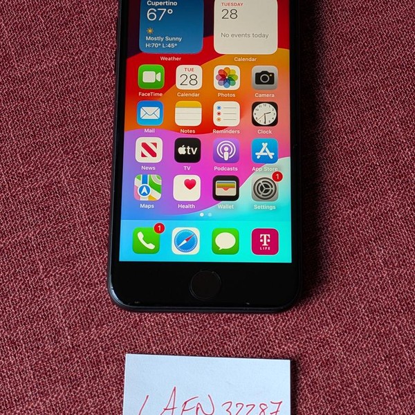 Apple iPhone SE 2nd Gen 2020 - Unlocked, 64 GB, Black, A2275