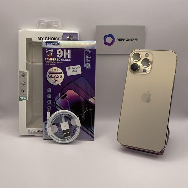 Apple iPhone 13 Pro Max - Unlocked, 128 GB, Gold, A2484