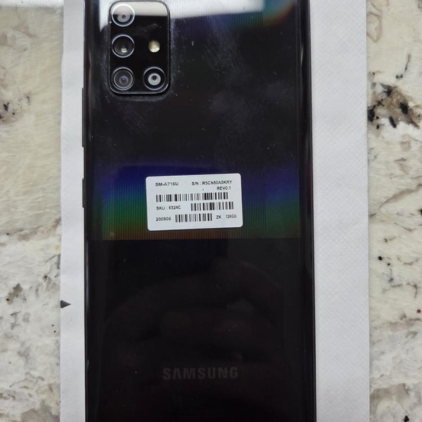 Samsung Galaxy A71 5G - Unlocked, 128 GB, Black, 6 GB, SM-A716U1