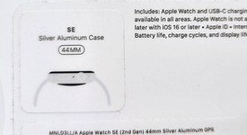 New
													Apple Watch SE 2nd Gen 44mm - Silver, A2723 - GPS, Aluminum, photo 4 of 6
