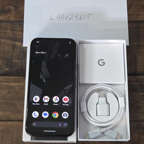 Google Pixel 8a - Verizon, Obsidian, 128 GB, 8 GB, G8HHN, mmWave 5G