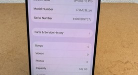 Good
													Apple iPhone 16 Pro - Unlocked, Black, 512 GB, A3083, photo 4 of 12