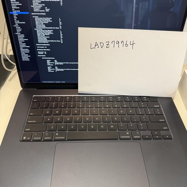 MacBook Air 2025 (M4) - 15 inch - 256 GB, Midnight, 16 GB, Apple M4