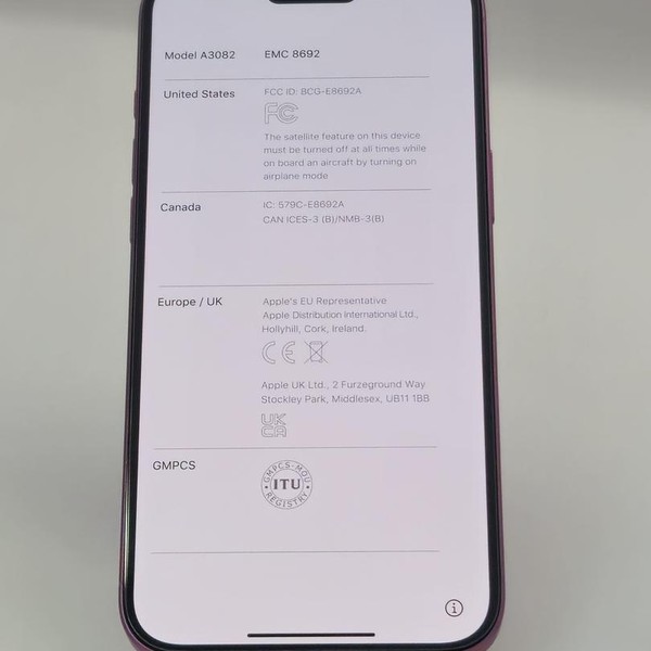 Apple iPhone 16 Plus - Unlocked, Pink, 128 GB, A3082