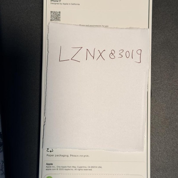 Apple iPhone 17 - T-Mobile, 256 GB, Black, A3258