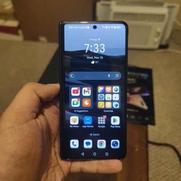 Honor Magic V5 - Unlocked Non-US, Black, 512 GB, 16 GB