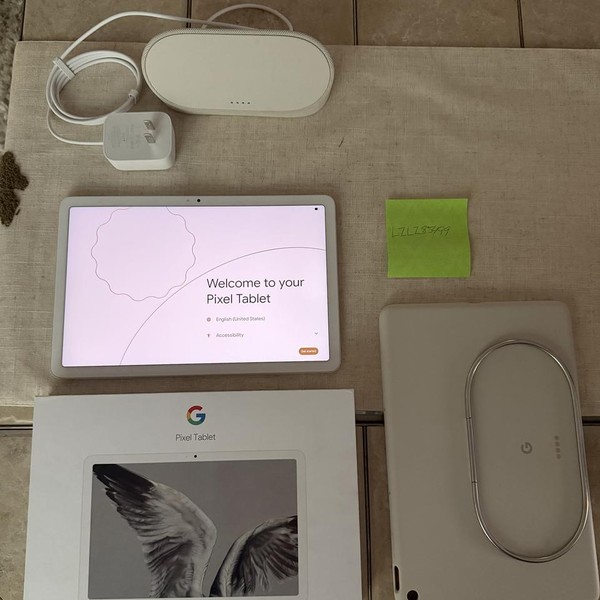 Google Pixel Tablet 11 inch - Wi-Fi, 128 GB, Porcelain, 8 GB, Includes Dock