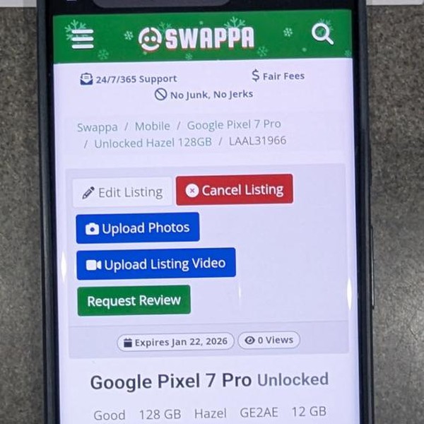 Google Pixel 7 Pro - Unlocked, 128 GB, Hazel, 12 GB, GE2AE