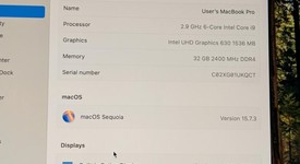 Good
													MacBook Pro 2018 (With Touch Bar) - 15" - I9, Gray, 512 GB, 32 GB, photo 3 of 9