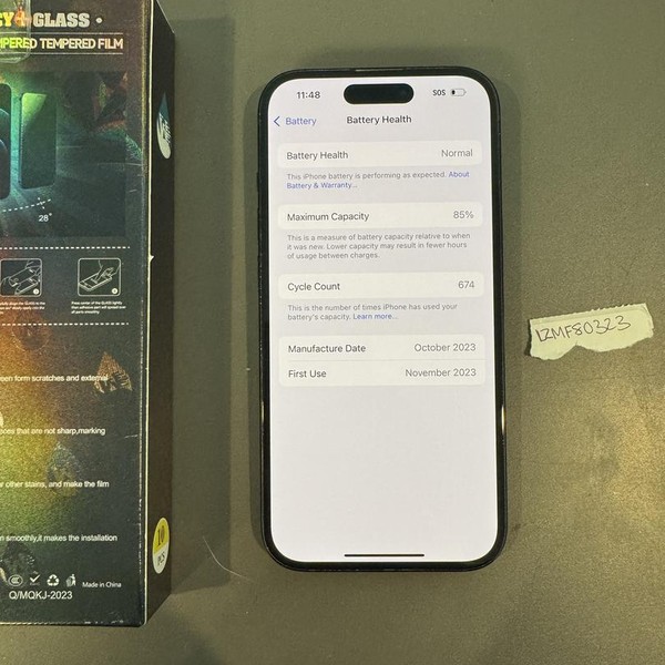 Apple iPhone 15 - AT&T, 128 GB, Black, A2846