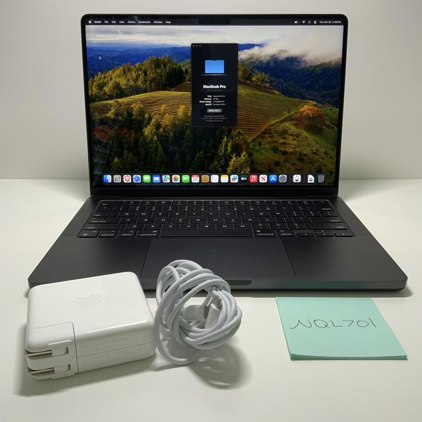MacBook Pro Late 2023 (M3) - 14 inch - 512 GB, Black, 18 GB, Apple M3 Pro 11-core, 14-core GPU