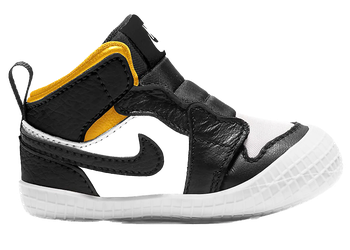 Jordan 1 Crib Bootie Black White Varsity Maize (I) for sale