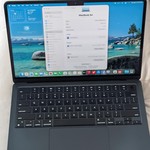 Good MacBook Air 2024 (M3) - 13 inch - 256 GB, Midnight, 8 GB, Apple M3, 8-core GPU