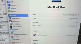 Good
													MacBook Pro 2021 - 14" - Apple M1 Max, Gray, 512 GB, 32 GB, photo 5 of 11