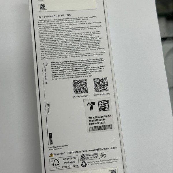 Samsung Galaxy Watch8 Classic - Unlocked, Black, SM-L505, 46mm