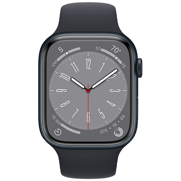 Apple Watch Series 8 45mm - Unlocked, Midnight, A2774 - Cellular, Aluminum