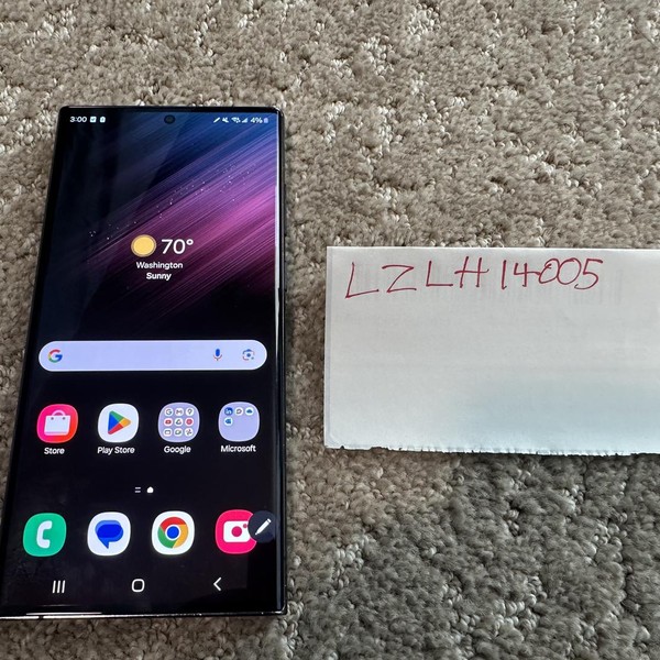 Samsung Galaxy S22 Ultra - Unlocked, 128 GB, Black, 8 GB, SM-S908U1