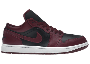 Jordan 1 Low Black Dark Beetroot (Women's) for sale