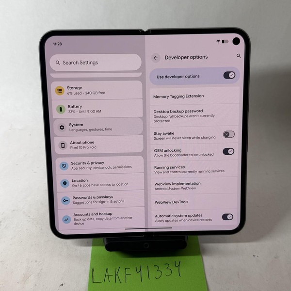 Google Pixel 10 Pro Fold - Unlocked, 256 GB, Moonstone, GU0NP