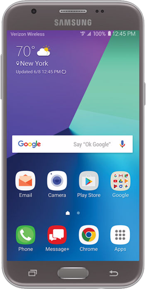 Samsung Galaxy J3 Mission - Verizon, Silver, SM-J327VPP, Prepaid