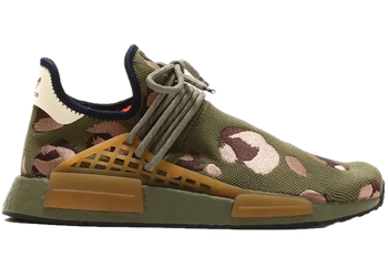adidas NMD HU Pharrell Animal Print Olive for sale
