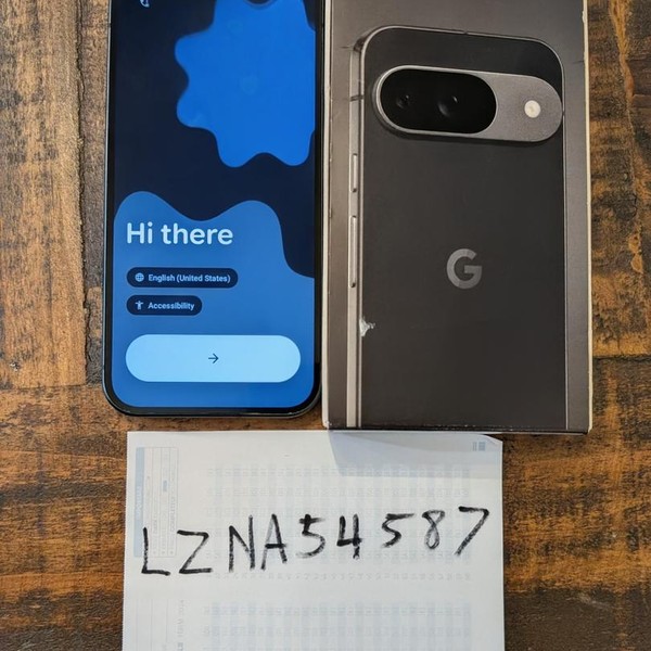 Google Pixel 9 - Unlocked, 128 GB, Obsidian, 12 GB, G2YBB