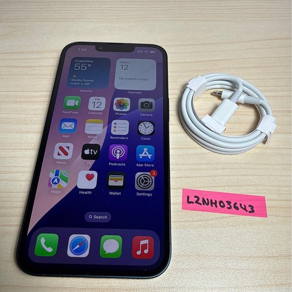 Apple iPhone 14 - Unlocked, 128 GB, Midnight, A2649