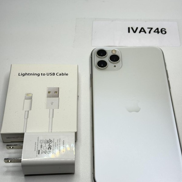 Apple iPhone 11 Pro Max - Unlocked, Silver, 256 GB, A2161
