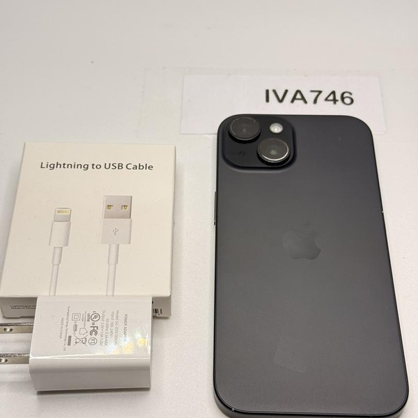 Apple iPhone 15 - Unlocked, 256 GB, Black, A2846