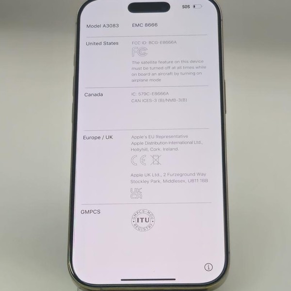 Apple iPhone 16 Pro - AT&T, 256 GB, Natural, A3083