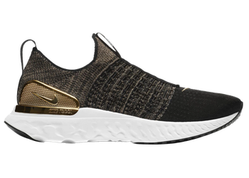 Nike React Phantom Run Flyknit Premium Black Metallic Gold (Women's) for sale