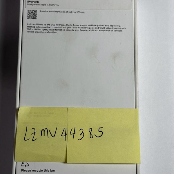 Apple iPhone 16 - T-Mobile, 128 GB, Pink, A3081